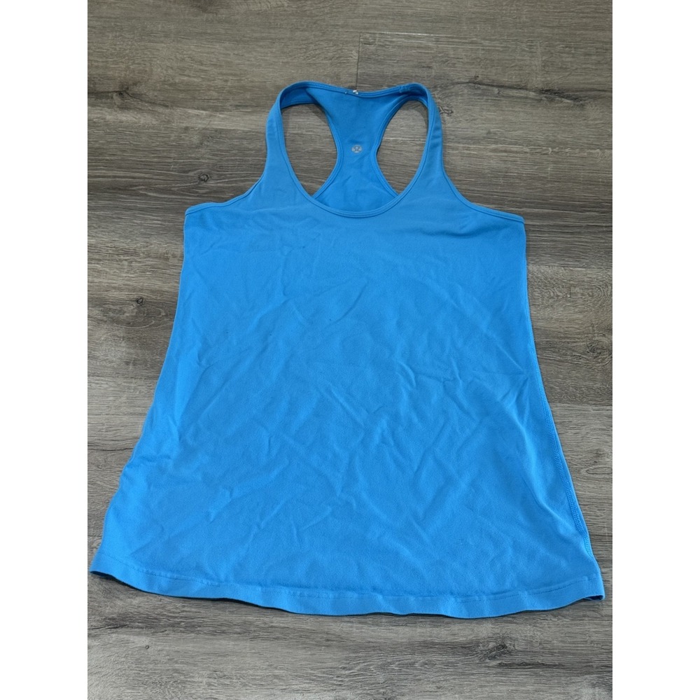 Lululemon Racerback Tank Top Bright Blue Women Activewear Yoga Gym Size 8